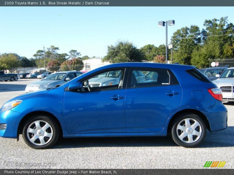 Blue Streak Metallic / Dark Charcoal 2009 Toyota Matrix 1.8