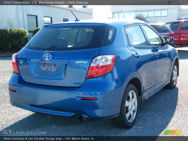 Blue Streak Metallic / Dark Charcoal 2009 Toyota Matrix 1.8