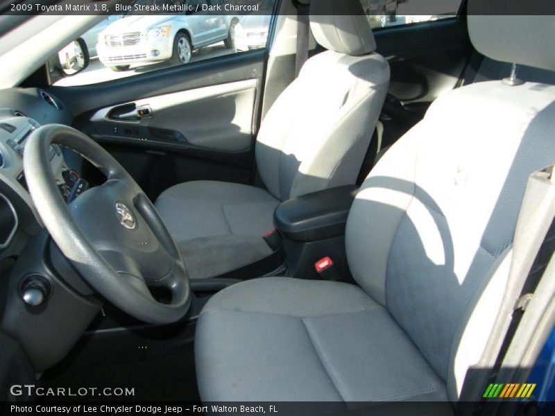 Blue Streak Metallic / Dark Charcoal 2009 Toyota Matrix 1.8