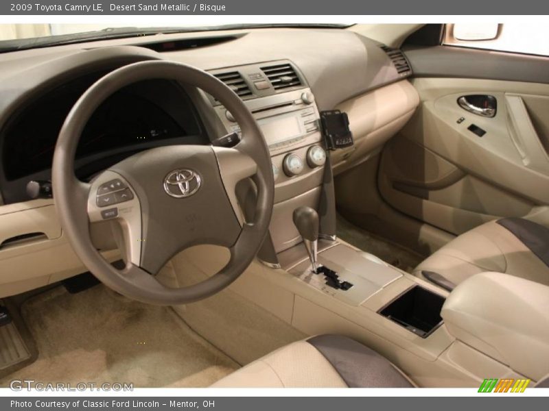 Desert Sand Metallic / Bisque 2009 Toyota Camry LE