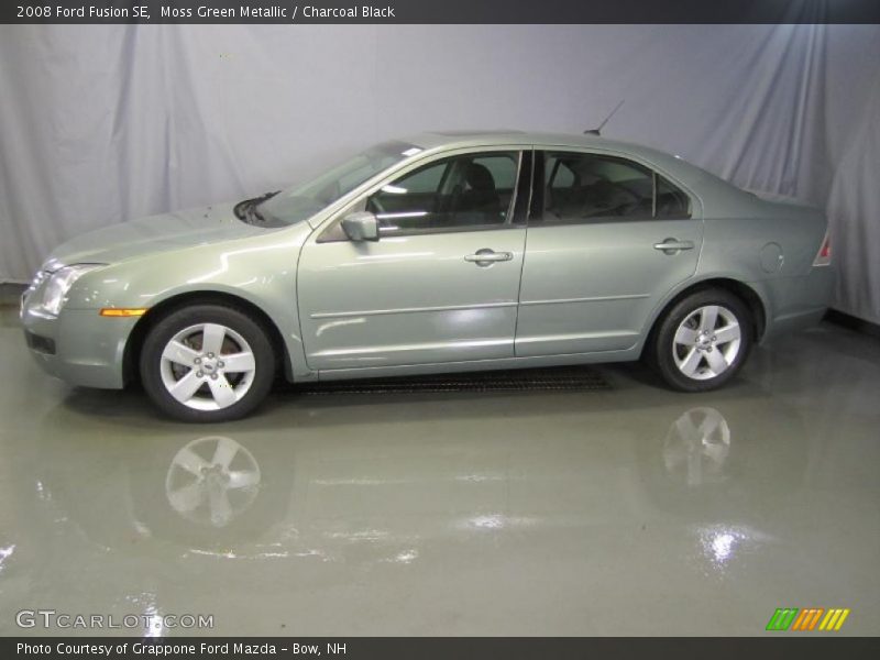 Moss Green Metallic / Charcoal Black 2008 Ford Fusion SE