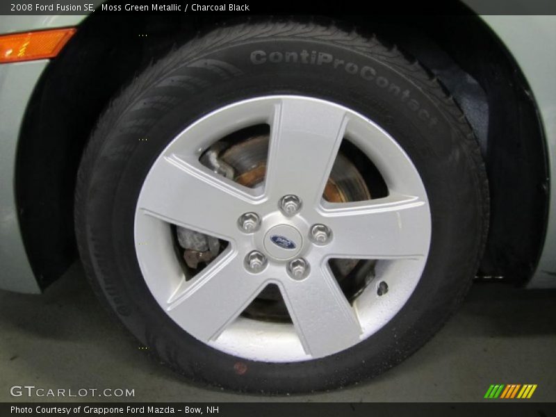 Moss Green Metallic / Charcoal Black 2008 Ford Fusion SE