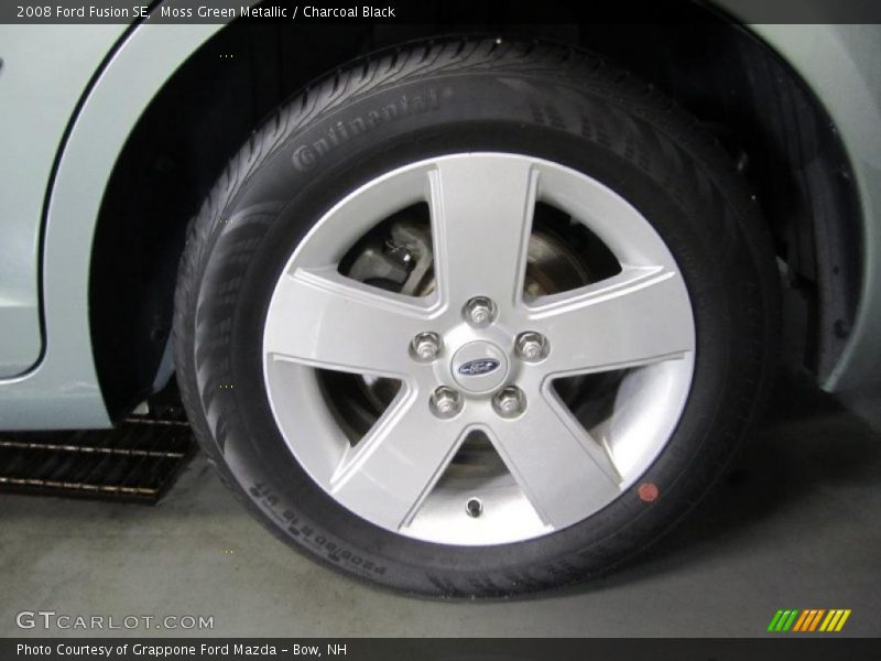 Moss Green Metallic / Charcoal Black 2008 Ford Fusion SE