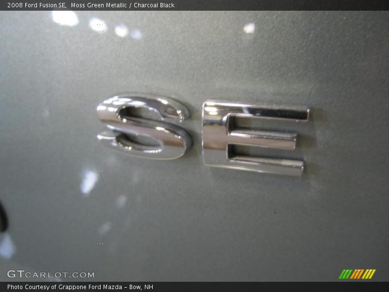 Moss Green Metallic / Charcoal Black 2008 Ford Fusion SE