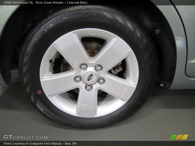 Moss Green Metallic / Charcoal Black 2008 Ford Fusion SE
