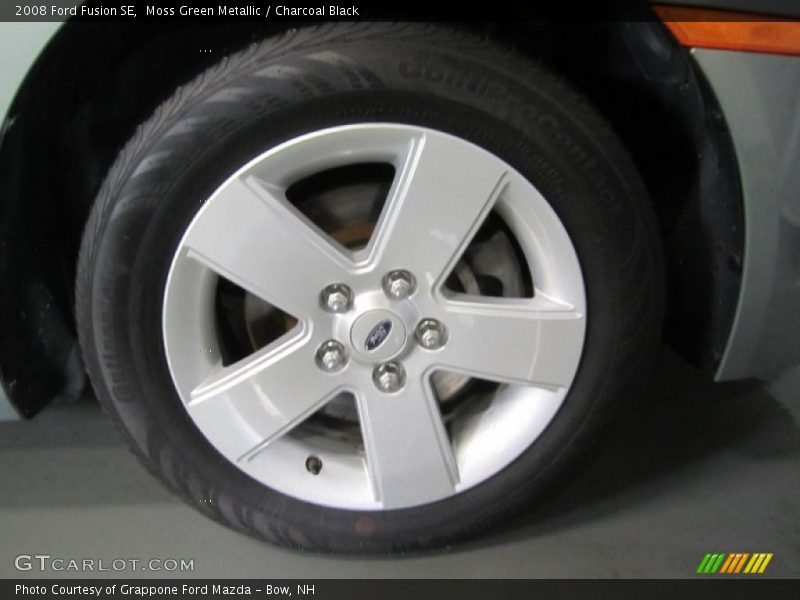 Moss Green Metallic / Charcoal Black 2008 Ford Fusion SE