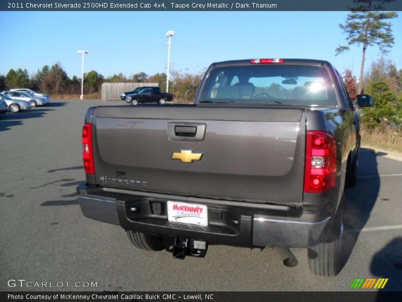 Taupe Grey Metallic / Dark Titanium 2011 Chevrolet Silverado 2500HD Extended Cab 4x4