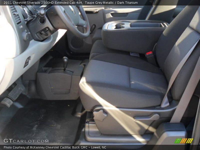 Taupe Grey Metallic / Dark Titanium 2011 Chevrolet Silverado 2500HD Extended Cab 4x4