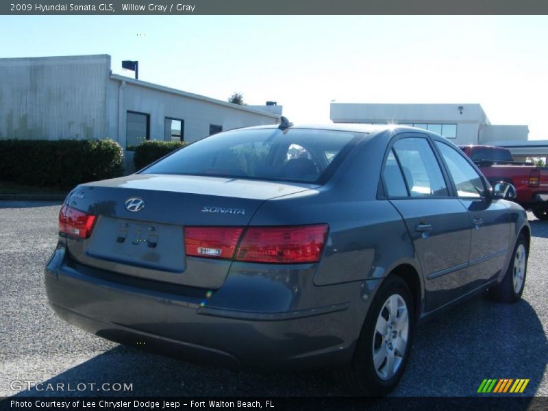 Willow Gray / Gray 2009 Hyundai Sonata GLS