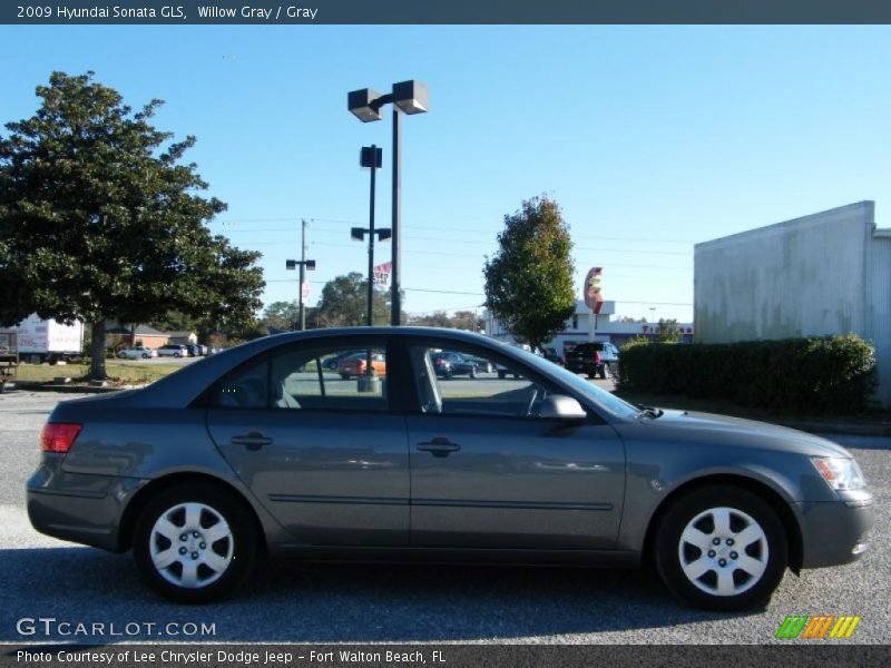 Willow Gray / Gray 2009 Hyundai Sonata GLS