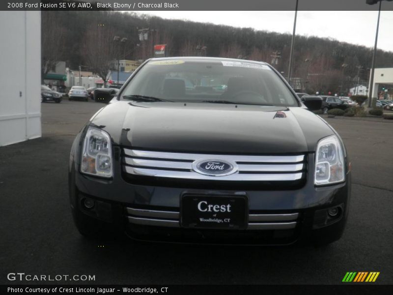 Black Ebony / Charcoal Black 2008 Ford Fusion SE V6 AWD