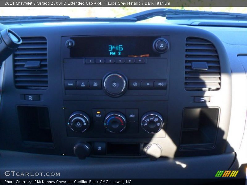Taupe Grey Metallic / Dark Titanium 2011 Chevrolet Silverado 2500HD Extended Cab 4x4