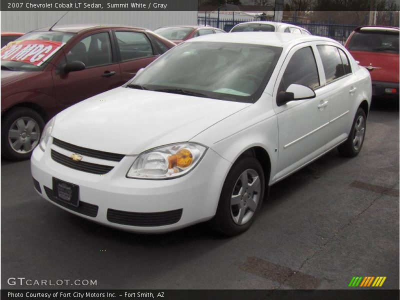 Summit White / Gray 2007 Chevrolet Cobalt LT Sedan
