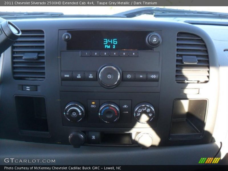 Taupe Grey Metallic / Dark Titanium 2011 Chevrolet Silverado 2500HD Extended Cab 4x4