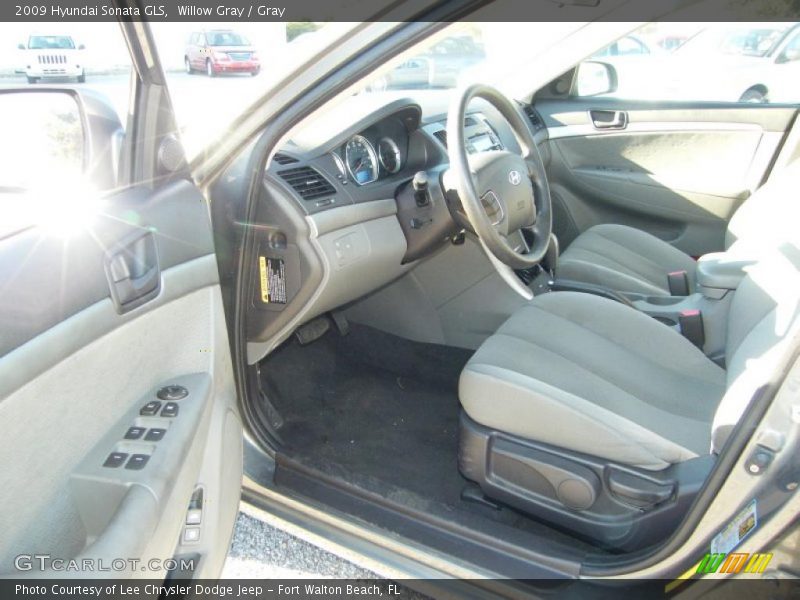 Willow Gray / Gray 2009 Hyundai Sonata GLS