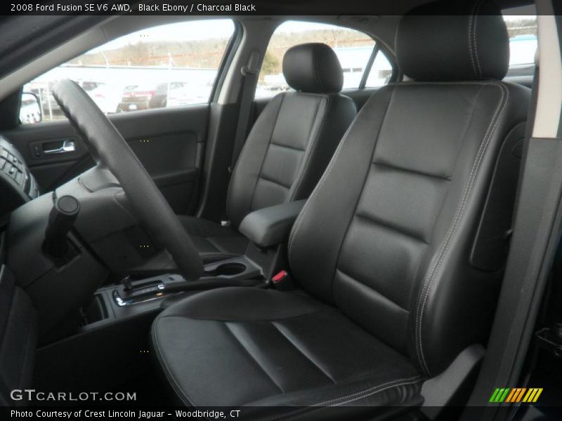Black Ebony / Charcoal Black 2008 Ford Fusion SE V6 AWD