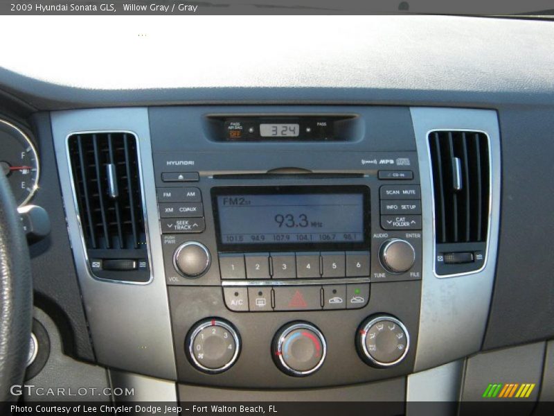 Willow Gray / Gray 2009 Hyundai Sonata GLS