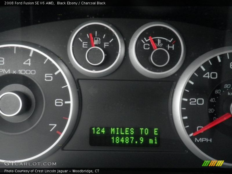 Black Ebony / Charcoal Black 2008 Ford Fusion SE V6 AWD