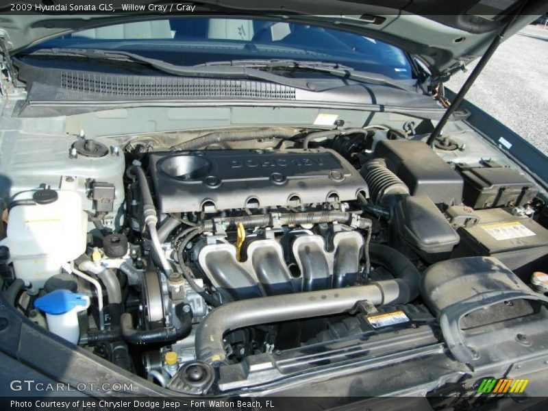 Willow Gray / Gray 2009 Hyundai Sonata GLS