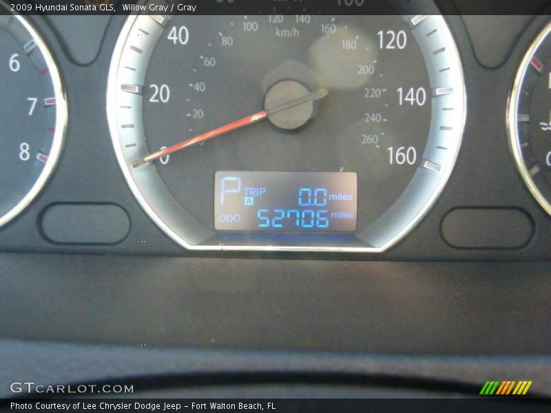 Willow Gray / Gray 2009 Hyundai Sonata GLS