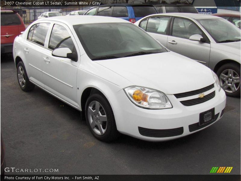 Summit White / Gray 2007 Chevrolet Cobalt LT Sedan
