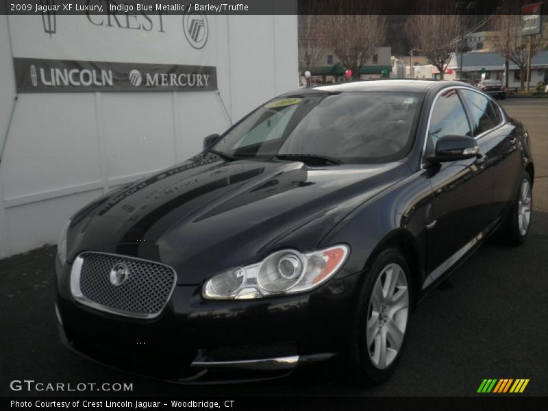 Indigo Blue Metallic / Barley/Truffle 2009 Jaguar XF Luxury