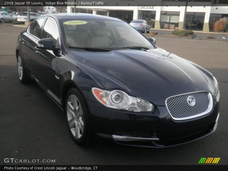 Indigo Blue Metallic / Barley/Truffle 2009 Jaguar XF Luxury
