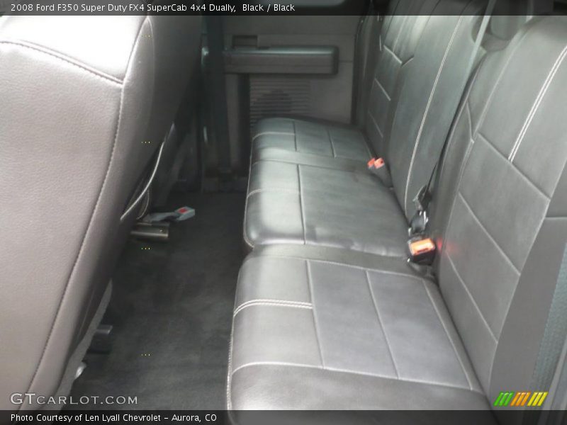  2008 F350 Super Duty FX4 SuperCab 4x4 Dually Black Interior
