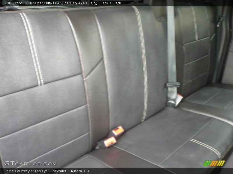 2008 F350 Super Duty FX4 SuperCab 4x4 Dually Black Interior