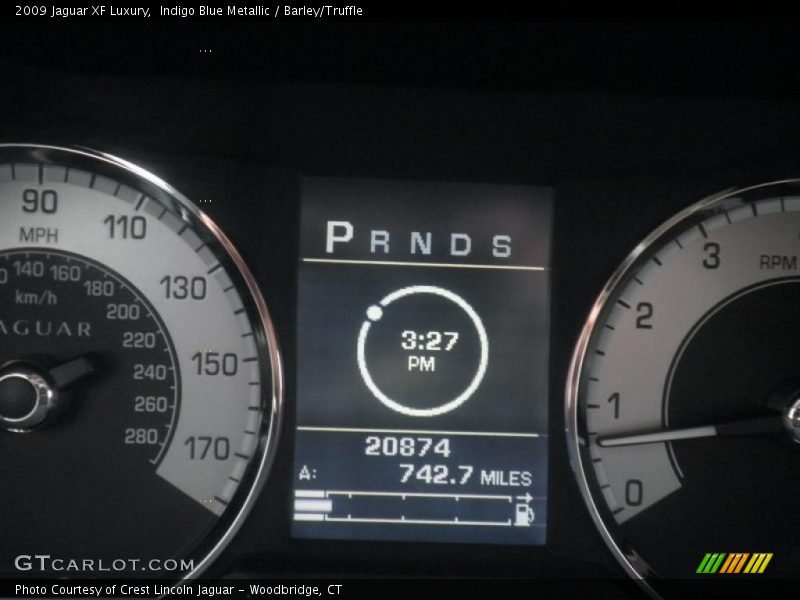 Indigo Blue Metallic / Barley/Truffle 2009 Jaguar XF Luxury