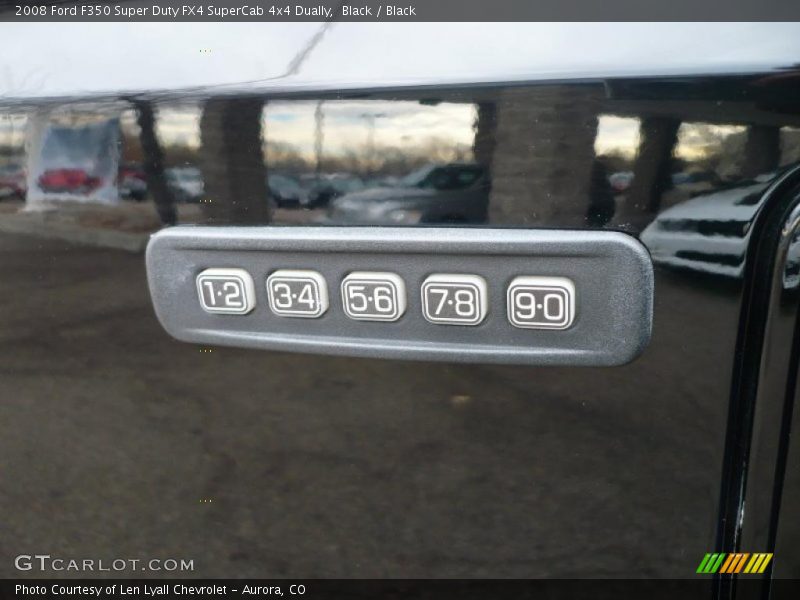 Controls of 2008 F350 Super Duty FX4 SuperCab 4x4 Dually