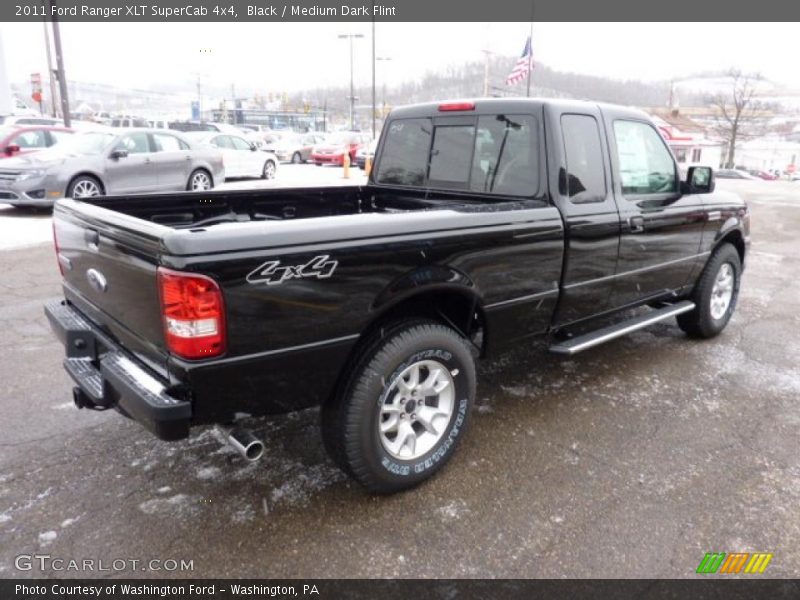 Black / Medium Dark Flint 2011 Ford Ranger XLT SuperCab 4x4