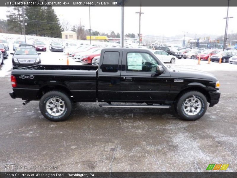 Black / Medium Dark Flint 2011 Ford Ranger XLT SuperCab 4x4