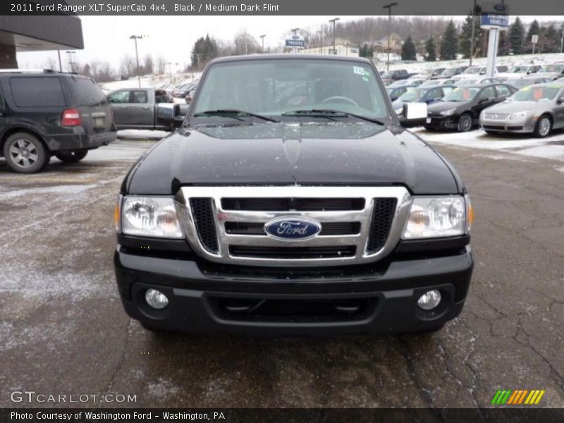 Black / Medium Dark Flint 2011 Ford Ranger XLT SuperCab 4x4