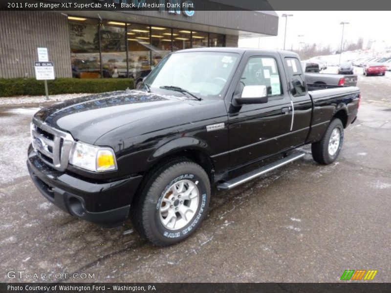Black / Medium Dark Flint 2011 Ford Ranger XLT SuperCab 4x4