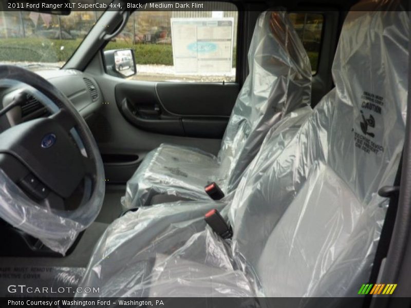 Black / Medium Dark Flint 2011 Ford Ranger XLT SuperCab 4x4