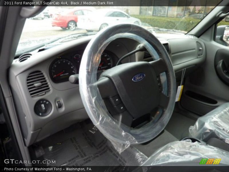 Black / Medium Dark Flint 2011 Ford Ranger XLT SuperCab 4x4