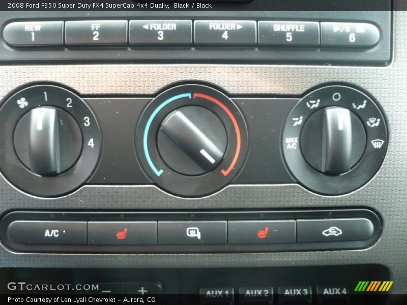 Controls of 2008 F350 Super Duty FX4 SuperCab 4x4 Dually