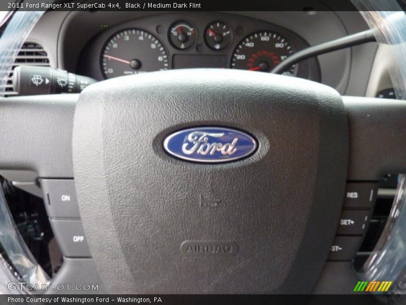 Black / Medium Dark Flint 2011 Ford Ranger XLT SuperCab 4x4