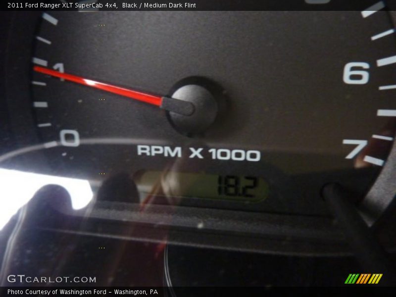 Black / Medium Dark Flint 2011 Ford Ranger XLT SuperCab 4x4