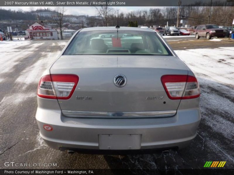 Silver Birch Metallic / Medium Light Stone 2007 Mercury Milan V6 AWD