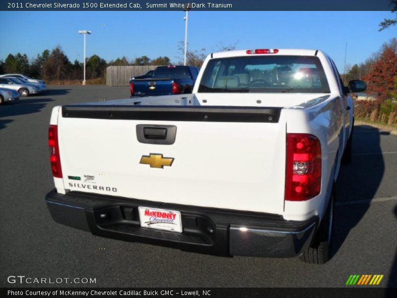 Summit White / Dark Titanium 2011 Chevrolet Silverado 1500 Extended Cab