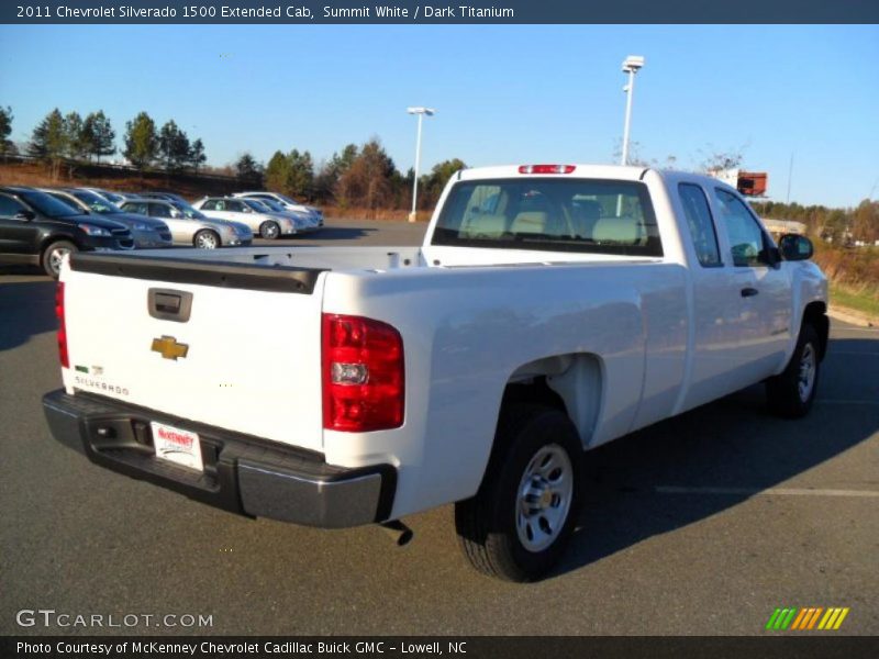 Summit White / Dark Titanium 2011 Chevrolet Silverado 1500 Extended Cab