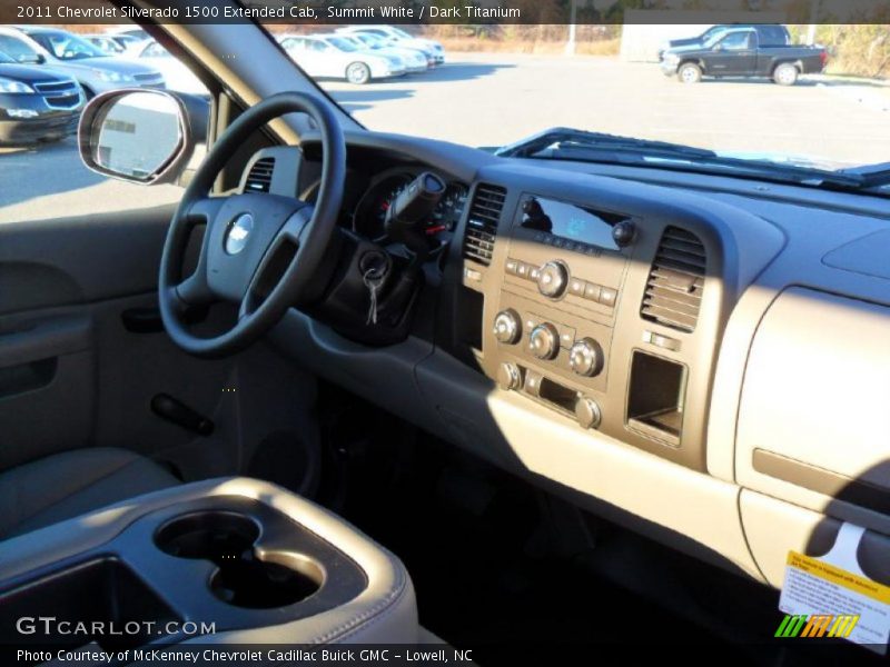 Summit White / Dark Titanium 2011 Chevrolet Silverado 1500 Extended Cab