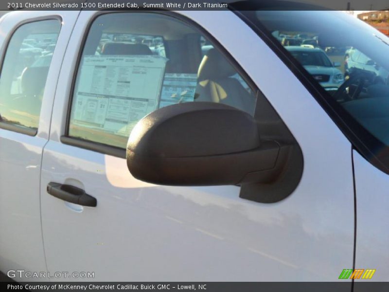 Summit White / Dark Titanium 2011 Chevrolet Silverado 1500 Extended Cab