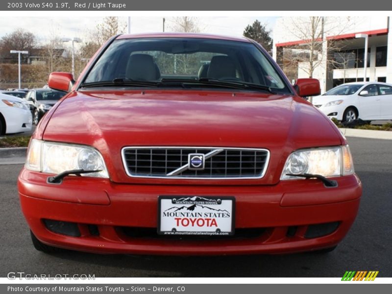 Red / Light Taupe 2003 Volvo S40 1.9T