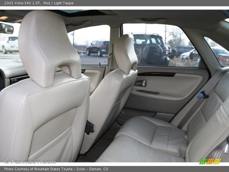 Red / Light Taupe 2003 Volvo S40 1.9T