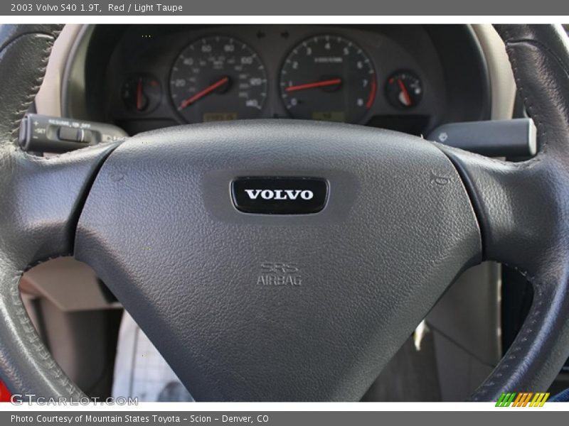 Red / Light Taupe 2003 Volvo S40 1.9T