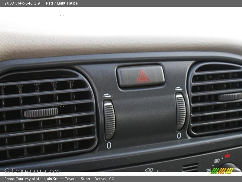 Red / Light Taupe 2003 Volvo S40 1.9T