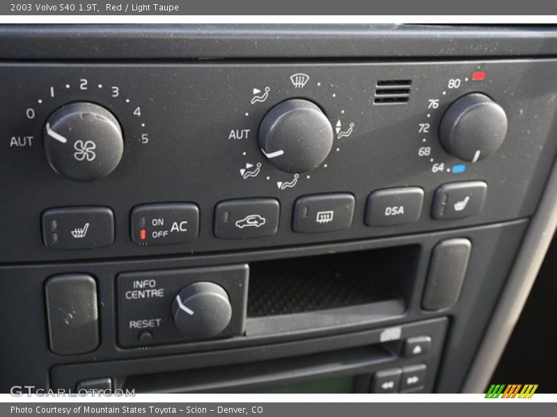 Controls of 2003 S40 1.9T